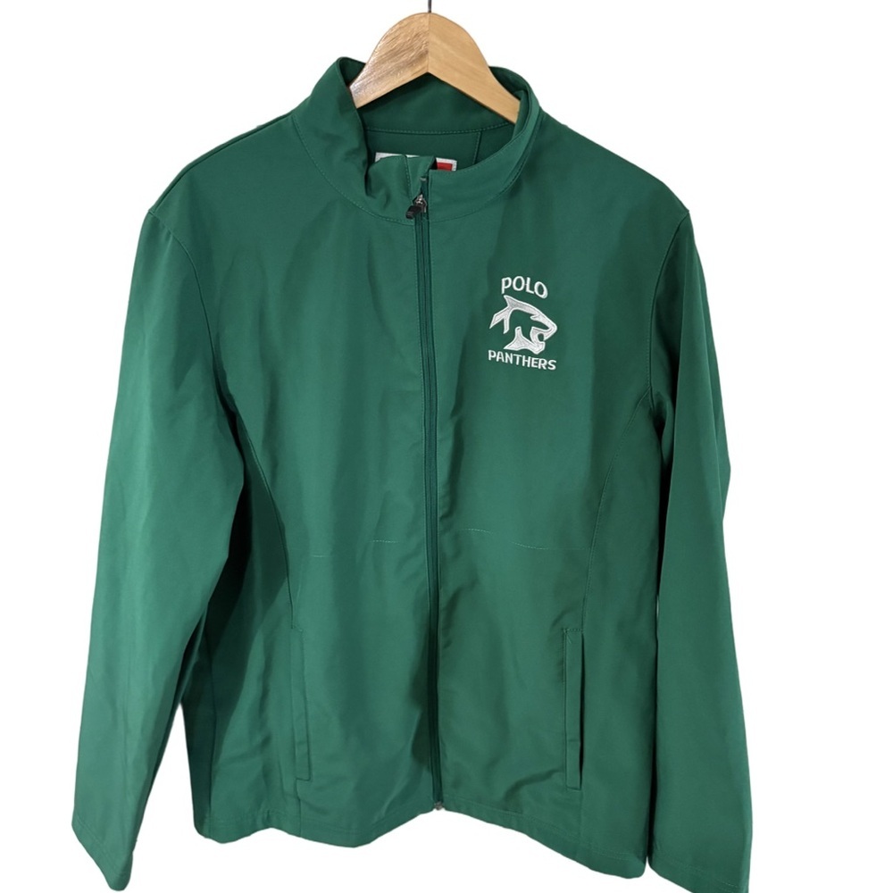 TEAM 365 Polo Panthers Green Softshell Jacket | Size Large